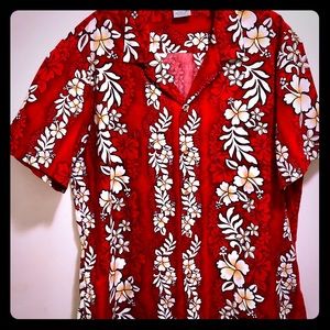 Jade Fashions Hawaiian Hibiscus Floral Shirt 2XL